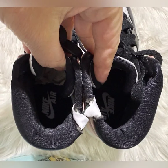 VALENTINE NIKE Womens Air Jordan 1 Elevate High Black in Atmosphere White Sail 8 - Picture 10 of 16